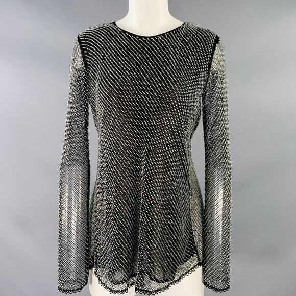 alma mesh shirt dress Rachelle Black Embroidered Mesh Mini Shirt Dress (Archive Sale)